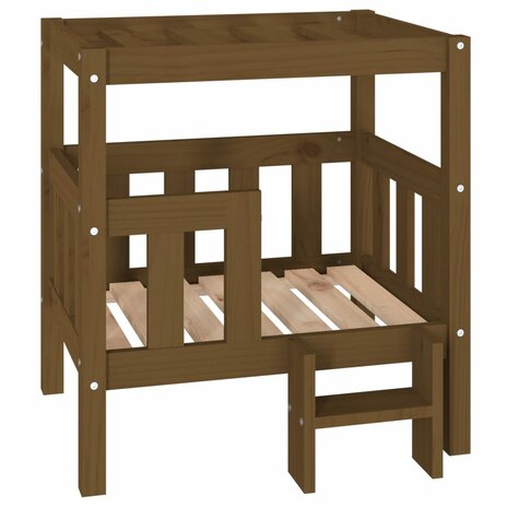 Hondenmand 65,5x43x70 cm massief grenenhout honingbruin 2