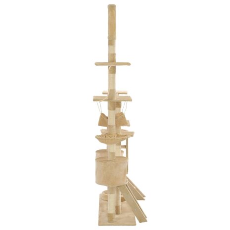 Kattenkrabpaal met sisal krabpalen 230-250 cm beige 3