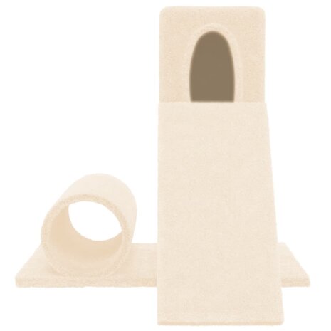 Kattenmeubel met sisal krabpaal 59 cm crèmekleurig 3