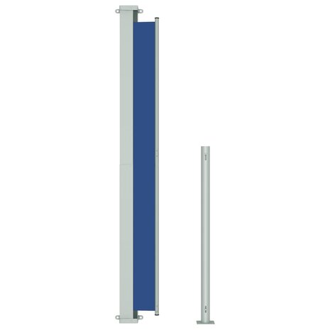 Tuinscherm uittrekbaar 180x500 cm blauw 5