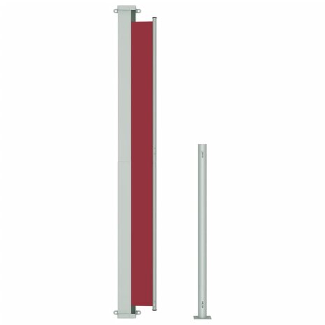Tuinscherm uittrekbaar 180x500 cm rood 5