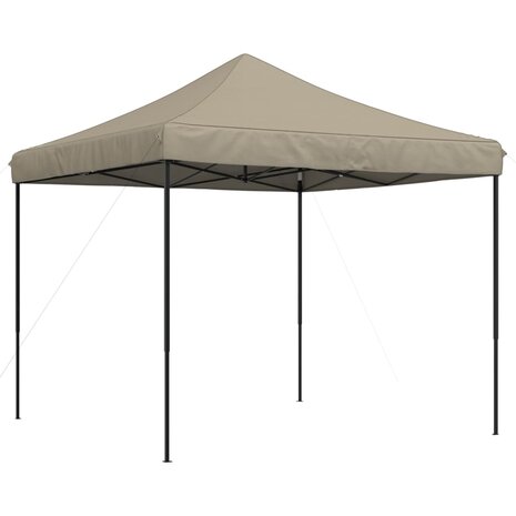 Partytent inklapbaar pop-up 292x292x315 cm taupe 2
