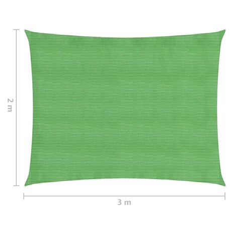 Zonnezeil 160 g/m² 2x3 m HDPE lichtgroen 6