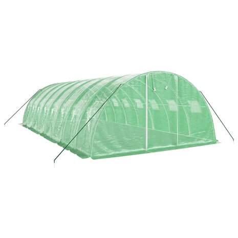Tuinkas met stalen frame 32 m² 8x4x2 m groen 3