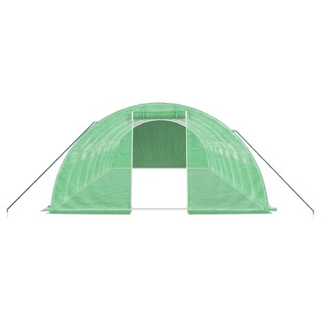 Tuinkas met stalen frame 32 m² 8x4x2 m groen 4
