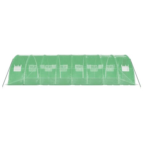 Tuinkas met stalen frame 32 m² 8x4x2 m groen 5