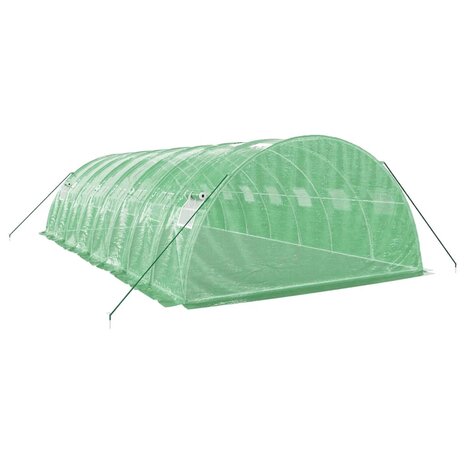 Tuinkas met stalen frame 32 m² 8x4x2 m groen 6
