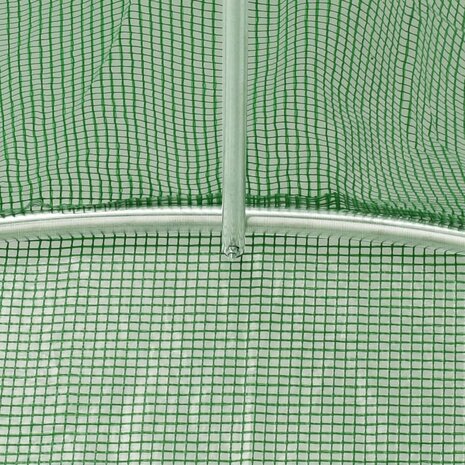 Tuinkas met stalen frame 32 m² 8x4x2 m groen 9