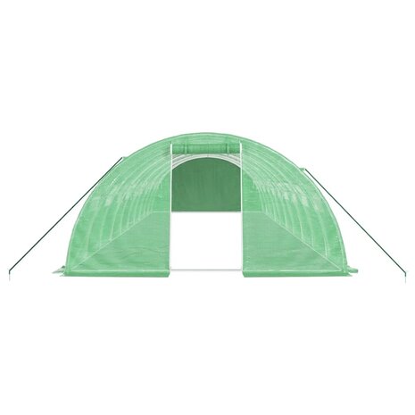 Tuinkas met stalen frame 40 m² 10x4x2 m groen 4