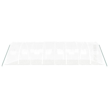 Tuinkas met stalen frame 32 m² 8x4x2 m wit 5