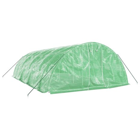 Tuinkas met stalen frame 40 m² 8x5x2,3 m groen 3