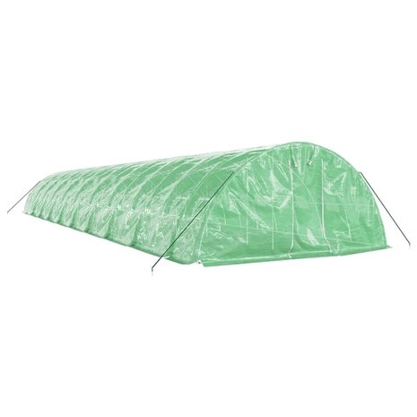 Tuinkas met stalen frame 100 m² 20x5x2,3 m groen 3