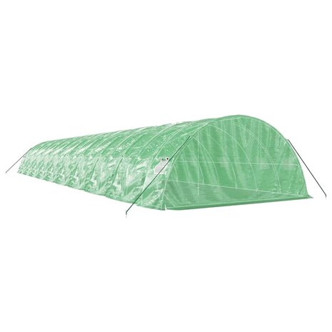 Tuinkas met stalen frame 100 m² 20x5x2,3 m groen 6