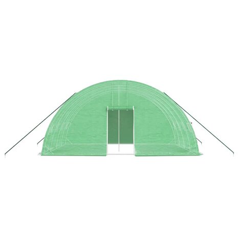 Tuinkas met stalen frame 24 m² 6x4x2,85 m groen 4