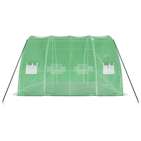 Tuinkas met stalen frame 24 m² 6x4x2,85 m groen 5