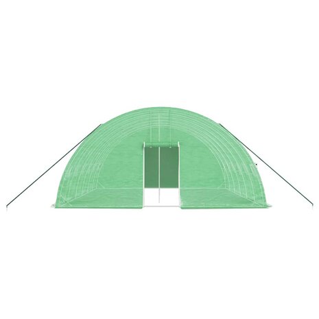 Tuinkas met stalen frame 36 m² 6x6x2,85 m groen 4