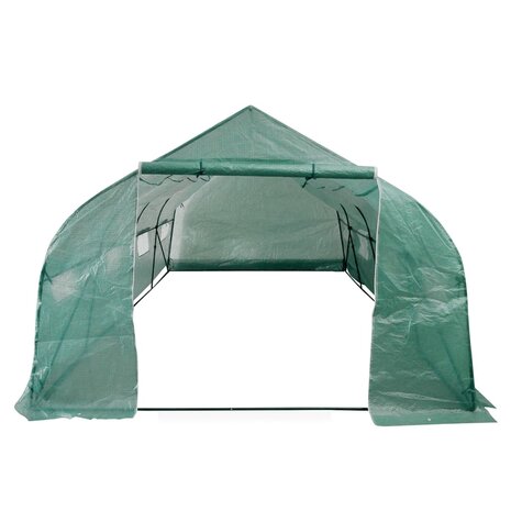 Tuinkas walk-in draagbare polytunnel met stalen frame 18 m² 2