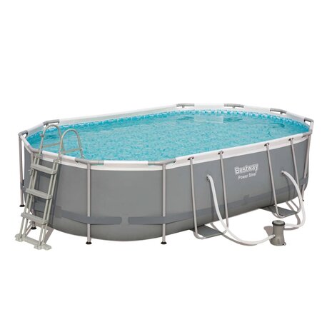 Bestway Zwembadset Power Steel ovaal 488x305x107 cm 3
