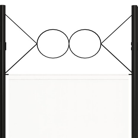 Kamerscherm met 6 panelen 240x180 cm wit 5