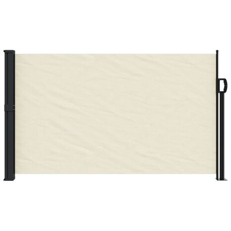 Windscherm uittrekbaar 120x600 cm crème 3