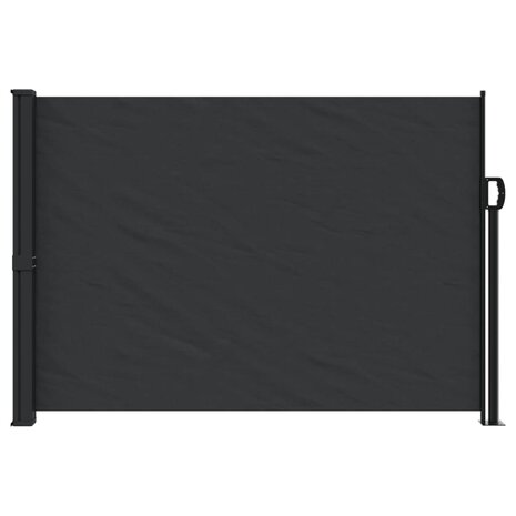 Windscherm uittrekbaar 140x600 cm zwart 3