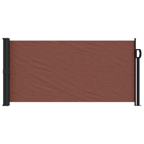 Windscherm uittrekbaar 100x500 cm bruin 3
