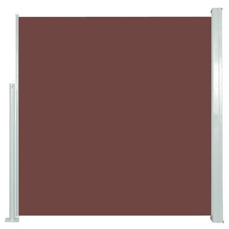 Windscherm uittrekbaar 140x300 cm bruin 2