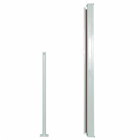 Windscherm uittrekbaar 140x300 cm bruin 3
