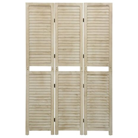 Kamerscherm met 3 panelen 105x165 cm massief paulowniahout 2