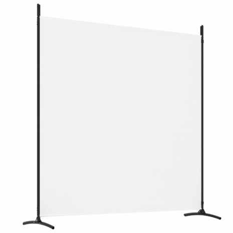 Kamerscherm met 4 panelen 698x180 cm stof wit 6