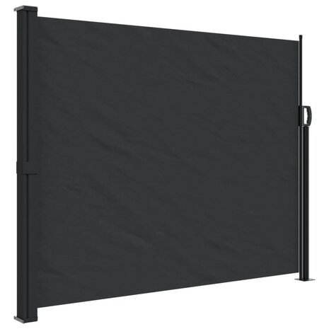 Windscherm uittrekbaar 160x300 cm zwart 2