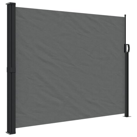 Windscherm uittrekbaar 160x300 cm antracietkleurig 2