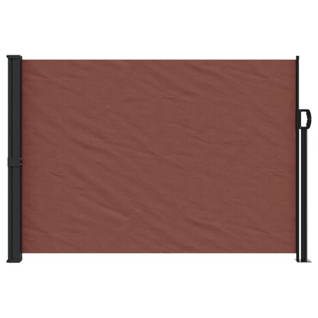 Windscherm uittrekbaar 140x500 cm bruin 3