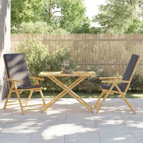 Tuintafel inklapbaar 110x55x75 cm bamboe 3