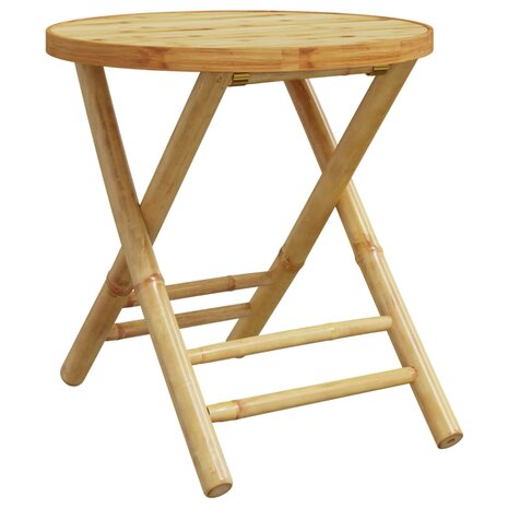 Tuintafel inklapbaar Ø 45x45 cm bamboe 2