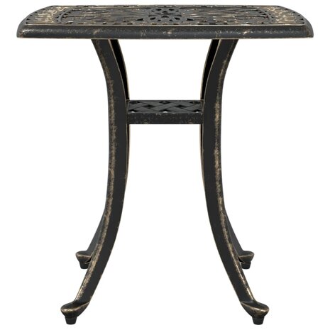 Tuintafel 53x53x53 cm gietaluminium bronskleurig 5