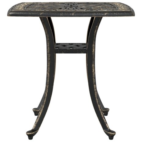 Tuintafel 53x53x53 cm gietaluminium bronskleurig 6