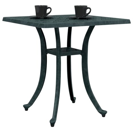 Tuintafel 53x53x53 cm gietaluminium groen 4