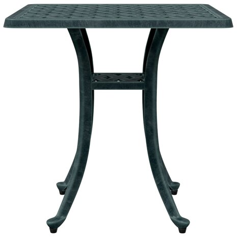 Tuintafel 53x53x53 cm gietaluminium groen 5
