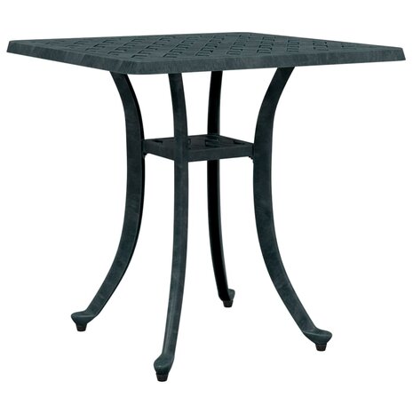 Tuintafel 53x53x53 cm gietaluminium groen 7