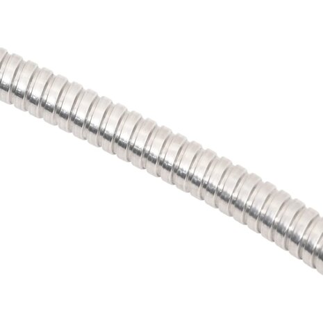 Tuinslang met sproeikop 0,6&apos;&apos; 30 m roestvrij staal zilverkleur 4