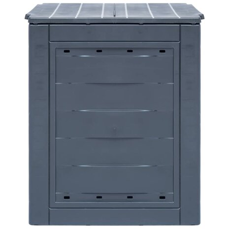 Compostbak 260 L 60x60x73cm grijs 3
