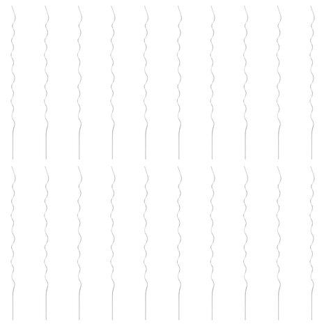 Plantenstok spiraal 170 cm gegalvaniseerd staal 20 st 3