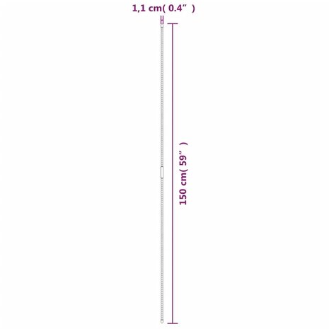 Plantenstaken 30 st 150 cm staal groen 5