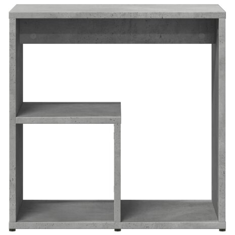 Bijzettafel 50x30x50 cm spaanplaat betongrijs 5