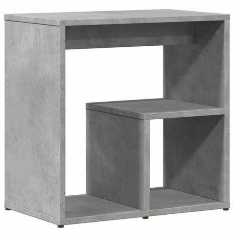 Bijzettafel 50x30x50 cm spaanplaat betongrijs 7