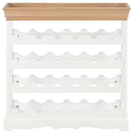 Wijnkast 70x22,5x70,5 cm MDF wit 2