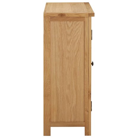 Wijnkast voor 11 flessen 80x32x80 cm massief eikenhout 4