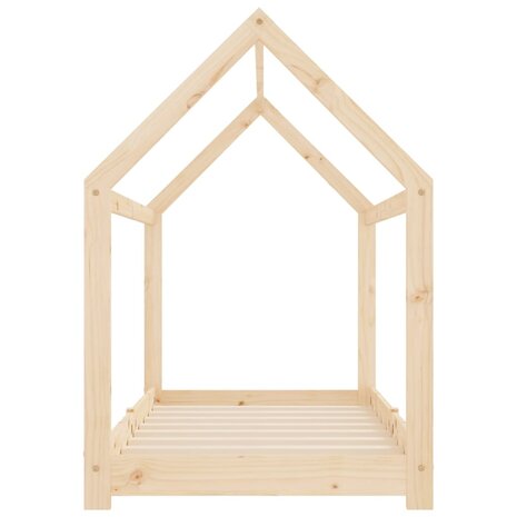 Kinderbedframe massief grenenhout 70x140 cm 5