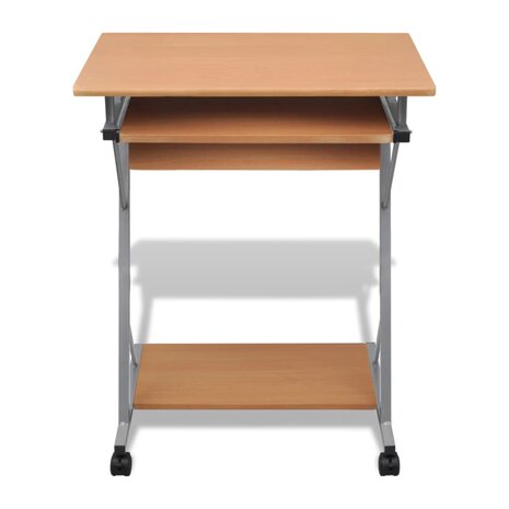 Studenten computerbureau 60 x 40 x 74 cm (bruin) 2